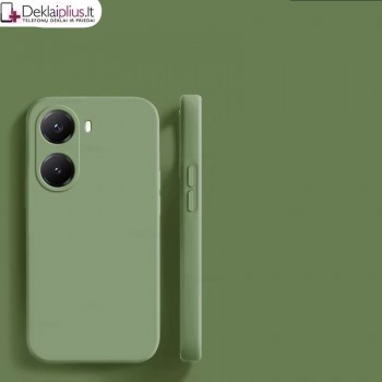 Liquid Air silikoninis dėklas - šviesiai žalias (Xiaomi Poco X7 Pro 5G)